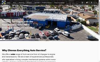 Everything Auto Service website