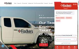 Fischer's Pest Control website