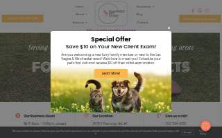 Flamingo Pet Clinic website