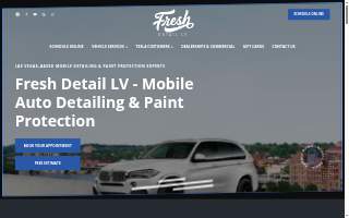 Fresh Detail LV Car Detailing Las Vegas website