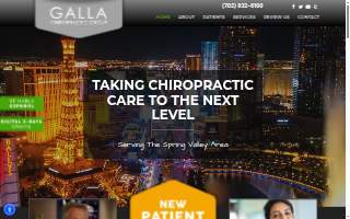 Galla Chiropractic Group website