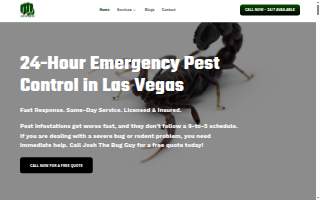 Josh The Bug Guy - Pest Control in Las Vegas website