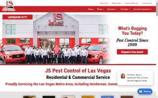 JS Pest Control of Las Vegas website