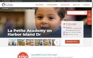 La Petite Academy on Harbor Island Dr website