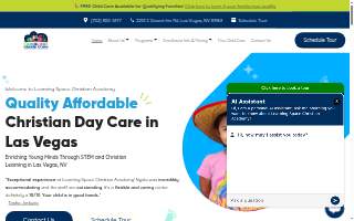 Learning Space Christian Academy website