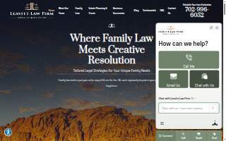 Leavitt Law Firm of Las Vegas website