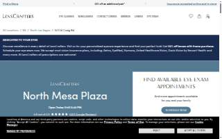 LensCrafters of Las Vegas website