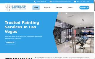 Level Up Painting LLC website