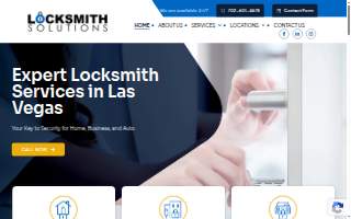 Locksmith Solutions website