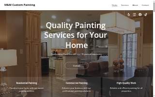M&M Custom Painting Inc. website