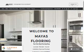 Mayas Flooring & Installation Services website