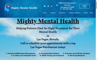 Mighty Mental Health of Las Vegas website