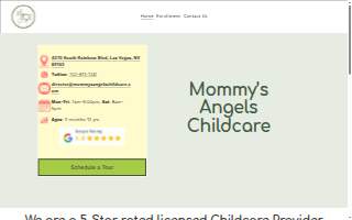 Mommy's Angels Childcare & Preschool website