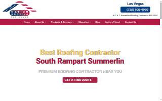 Nation Roofing website