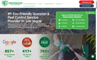 Newmans Pest Control website