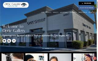 Optic Gallery Boca Park website