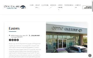 Optic Gallery Eastern website