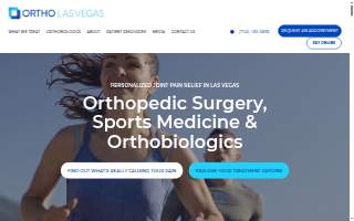 Ortho Las Vegas website