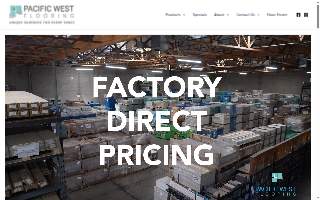 Pacific West Flooring website