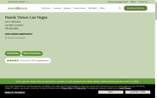 Pearle Vision of Las Vegas website