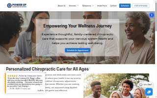 Power Up Chiropractic Center website