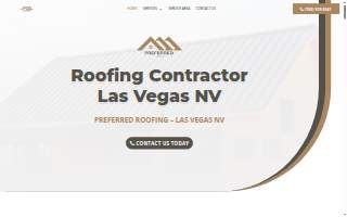 Preferred Roofing website