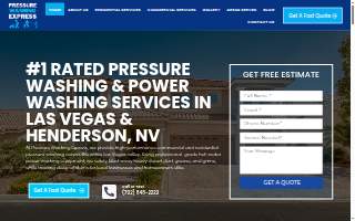 Pressure Washing Express of Las Vegas website