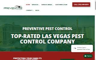 Preventive Pest Control Las Vegas of North Las Vegas website