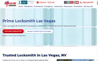 Prime Locksmith website