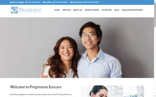 Progressive Eyecare - North Las Vegas website
