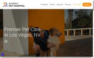 Providence Pet Hospital website
