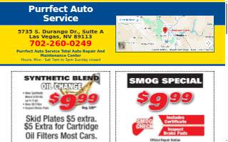 Purrfect Auto Services #888 website