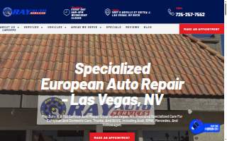 Ray Auto Services website