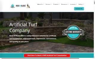 Rock N Block - Turf N Hardscapes - Las Vegas website