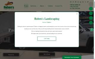 Ruben's Lawn Service website