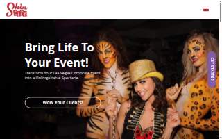 Skin City Body Painting website