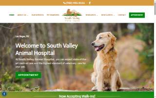 South Valley Animal Hospital website