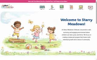 Starry Meadows Childcare website