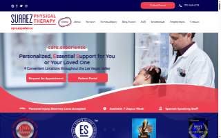 Suarez Physical Therapy website