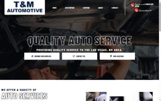 T & M Automotive website