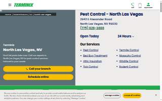 Terminix of Las Vegas website