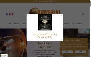 Universal Insurance Agency website