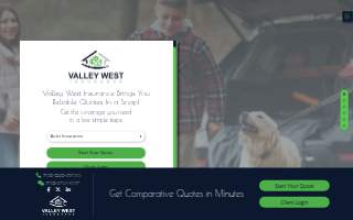Valley West Insurance of Las Vegas website