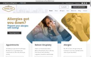 Vegas Breathe Free Sinus & Allergy Centers of Las Vegas website
