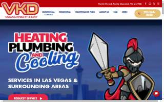 Vegas Knight & Day Heating and Cooling website