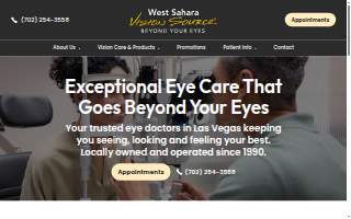Vision Source West Sahara of Las Vegas website