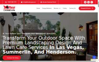 XL Rez Landscape website