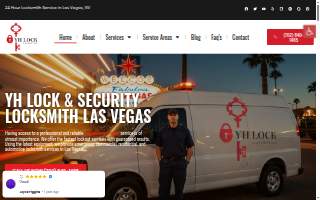 YH Lock & Security website