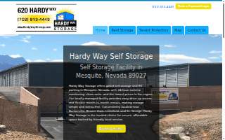 Hardy Way Storage website
