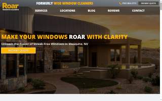 Roar Window Cleaning website
